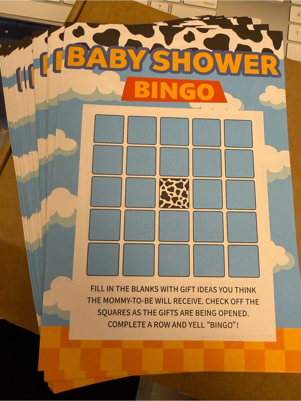 Baby Shower Bingo - 49 Sheets
